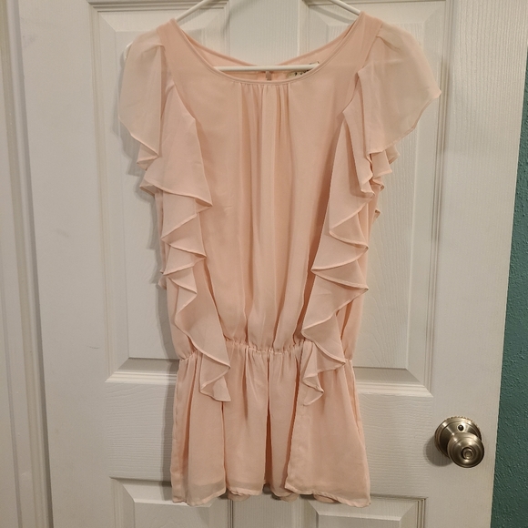 Sheer Ruffle Blouse - Picture 1 of 5